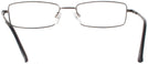 Rectangle Gunmetal Eurospec 40 Single Vision Half Frame View #4