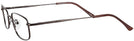 Rectangle Brown Eurospec 42 Single Vision Full Frame View #3