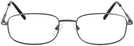 Rectangle Gunmetal Eurospec 42 Single Vision Full Frame View #2