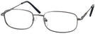 Rectangle Gunmetal Eurospec 42 Single Vision Full Frame View #1