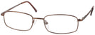 Rectangle Brown Eurospec 43 Single Vision Full Frame View #1