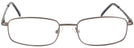 Rectangle Gunmetal Eurospec 43 Progressive No-Lines View #2