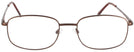 Rectangle Brown Eurospec 46 Progressive No-Lines View #2