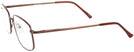 Rectangle Brown Eurospec 46 Progressive No-Lines View #3