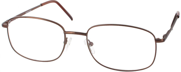Rectangle Brown Eurospec 46 Progressive No-Lines View #1