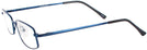 Rectangle Blue Eurospec 49 Single Vision Full Frame View #3