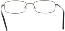 Rectangle Gunmetal Eurospec 49 Single Vision Full Frame View #4