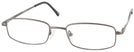 Rectangle Gunmetal Eurospec 49 Single Vision Full Frame View #1