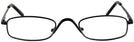 Rectangle Black Eurospec IX Single Vision Half Frame View #2