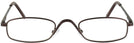 Rectangle Brown Eurospec IX Single Vision Half Frame View #2
