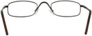 Rectangle Brown Eurospec IX Single Vision Half Frame View #4