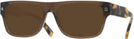Rectangle Brown/tortoise Zegna EZ0088 Progressive Reading Sunglasses View #1
