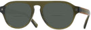 Rectangle Green Zegna EZ0099 Bifocal Reading Sunglasses View #1