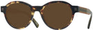 Round Honey Tortoise Zegna EZ0100 Progressive No Line Reading Sunglasses View #1