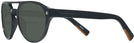Aviator Black Zegna EZ0134 Bifocal Reading Sunglasses View #3