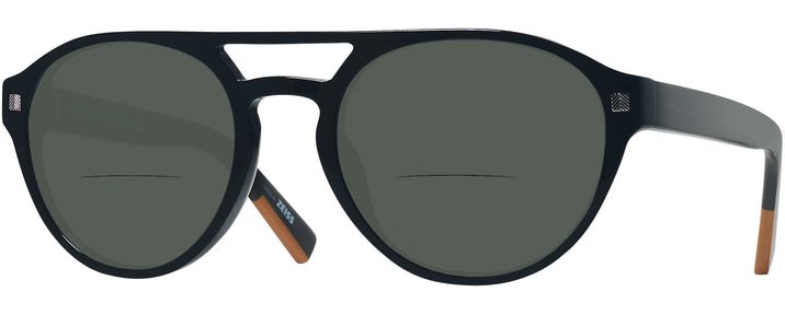 Aviator Black Zegna EZ0134 Bifocal Reading Sunglasses View #1
