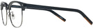 Square Black/silver Zegna EZ0143-D Single Vision Full Frame View #3