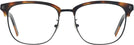 Square Tortoise/black Zegna EZ0143-D Progressive No-Lines View #2