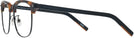 Square Tortoise/black Zegna EZ0143-D Single Vision Full Frame View #3