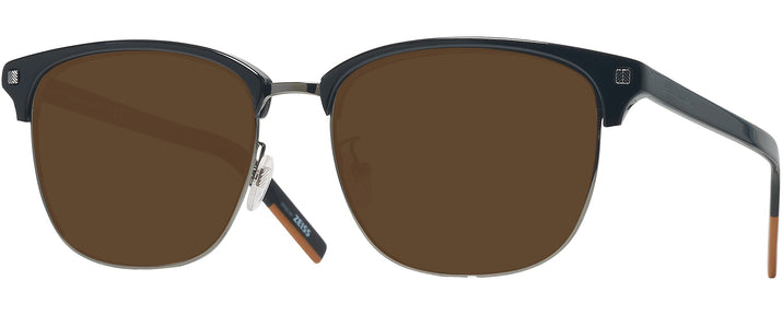 Square Black/silver Zegna EZ0143-D Progressive Reading Sunglasses View #1