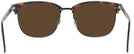 Square Tortoise/black Zegna EZ0143-D Progressive Reading Sunglasses View #4