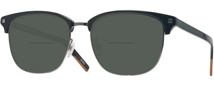 Square Black/silver Zegna EZ0143-D Bifocal Reading Sunglasses View #1