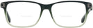 Square Dark Green Fade Zegna EZ5076 Bifocal View #2