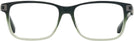 Square Dark Green Fade Zegna EZ5076 Computer Style Progressive View #2