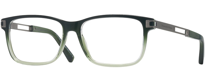 Square Dark Green Fade Zegna EZ5076 Computer Style Progressive View #1
