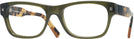 Square Green Zegna EZ5126 Single Vision Full Frame View #1