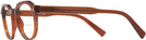 Round Brown Zegna EZ5128 Bifocal View #3