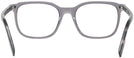 Square Transparent Grey/black Havana Zegna EZ5129 Single Vision Full Frame View #4