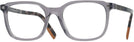 Square Transparent Grey/black Havana Zegna EZ5129 Single Vision Full Frame View #1