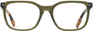 Square Transparent Green Zegna EZ5129 Computer Style Progressive View #2