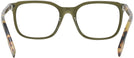 Square Transparent Green Zegna EZ5129 Computer Style Progressive View #4