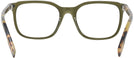 Square Transparent Green Zegna EZ5129 Single Vision Full Frame View #4