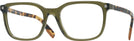 Square Transparent Green Zegna EZ5129 Computer Style Progressive View #1