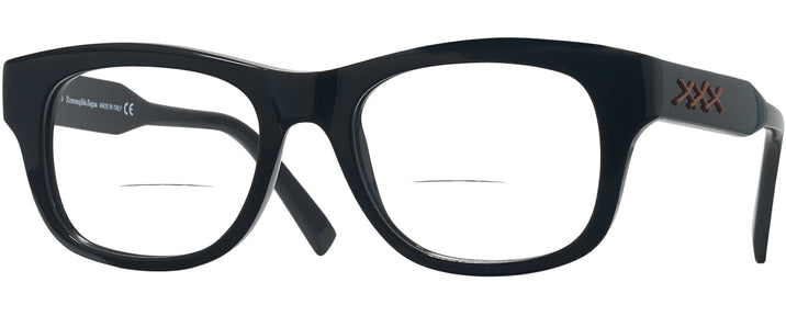 Square Black Zegna EZ5156 Bifocal View #1
