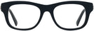 Square Black Zegna EZ5156 Single Vision Full Frame View #2