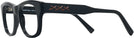 Square Black Zegna EZ5156 Single Vision Full Frame View #3