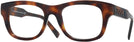 Square Tortoise Zegna EZ5156 Single Vision Full Frame View #1