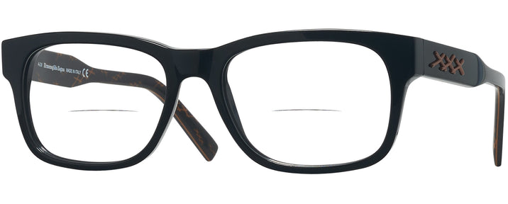 Square Black Zegna EZ5173 Bifocal View #1