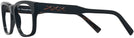 Square Black Zegna EZ5173 Single Vision Full Frame View #3