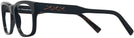 Square Black Zegna EZ5173 Progressive No-Lines View #3