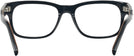 Square Black Zegna EZ5173 Single Vision Full Frame View #4