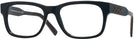 Square Black Zegna EZ5173 Single Vision Full Frame View #1