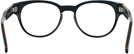 Round Black Zegna EZ5174 Single Vision Full Frame View #4