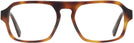 Square Tortoise Zegna EZ5189 Progressive No-Lines View #2