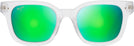 Wayfarer Frosted Crystal/Maui Green Lens Maui Jim Shore Break 822 View #2