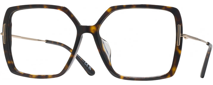 Square,Oversized Dark Havana Tom Ford 1039-F Computer Style Progressive View #1